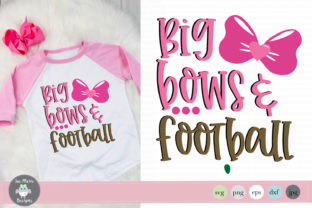 Big Bows and Football Graphics for Crafts