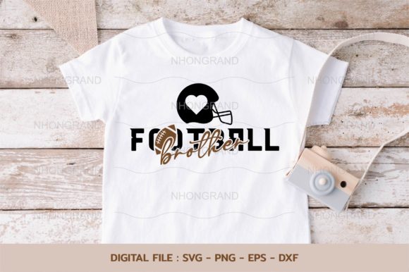 Brother Love Football SVG for Crafts and Graphics