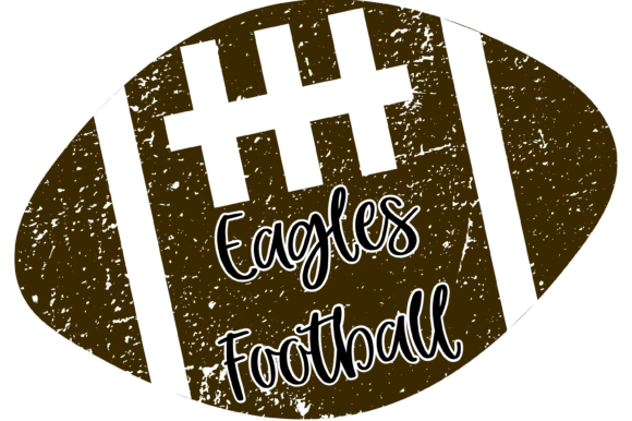 Eagles Distressed Football Graphics for Crafts
