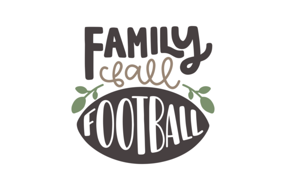 Family Fall Football Graphics for Seasonal Crafts