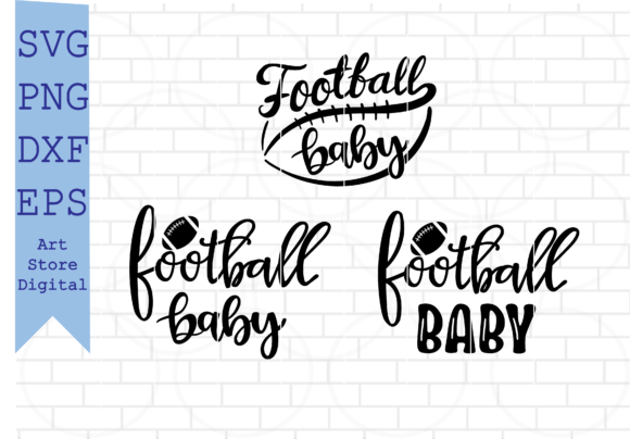 Football Baby SVG for Crafts and Graphics Projects