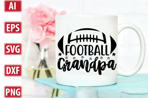Football Grandpa Graphics for Crafts and Blogs