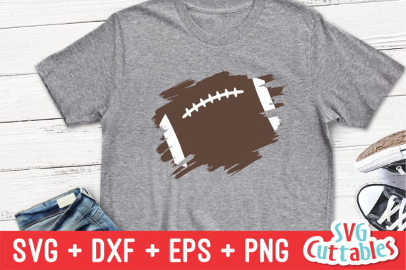 Football Paint Stroke Graphics for Sports Crafts