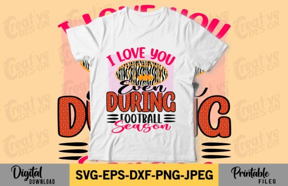 I Love You Football Sublimation: Graphics for Crafts