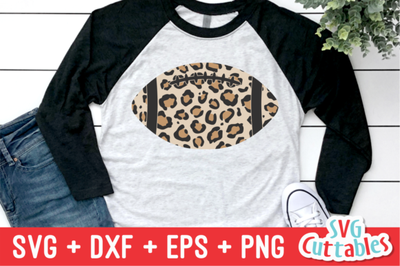Leopard Print Football: Graphics for Crafts Content