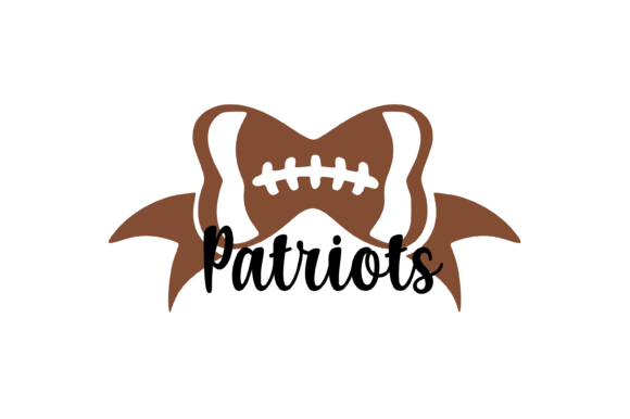 Patriots Football Bow: Graphics and Crafts Asset Review
