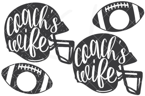 Proud Coach's Wife Football Graphics for Crafts