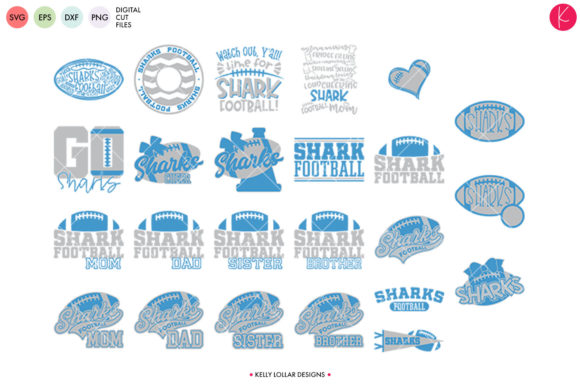 Sharks Football Bundle: Graphics for Crafts Review