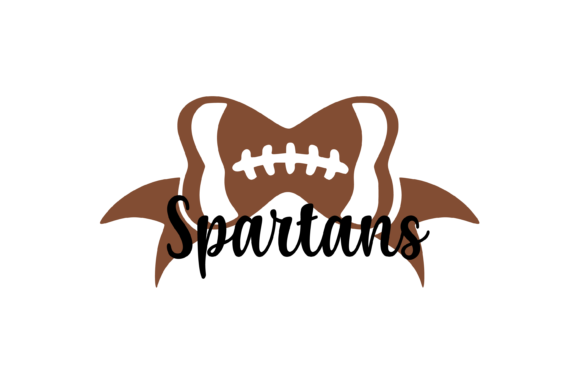 Spartans Football Bow: Graphics & Crafts Asset Review