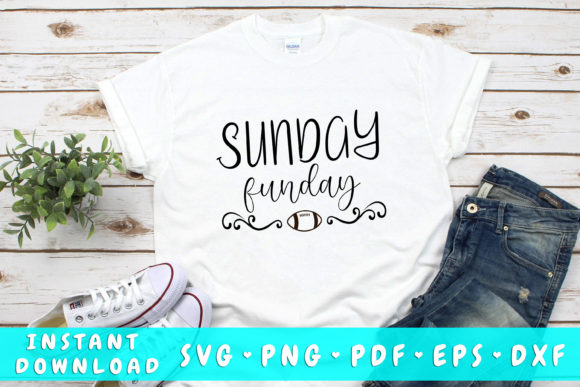 Sunday Funday Football SVG for Crafts and Graphics