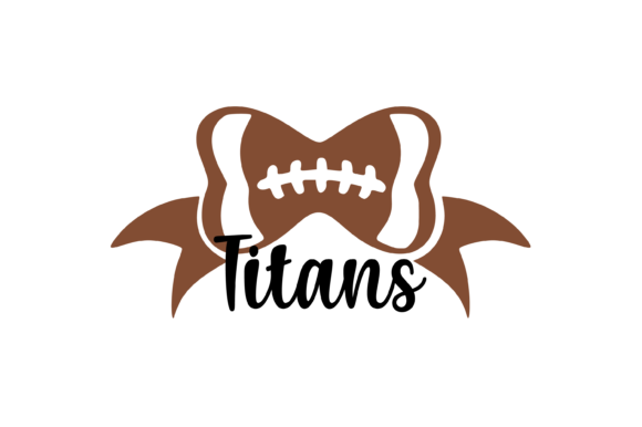 Titans Football Bow: Graphics & Crafts Asset Review